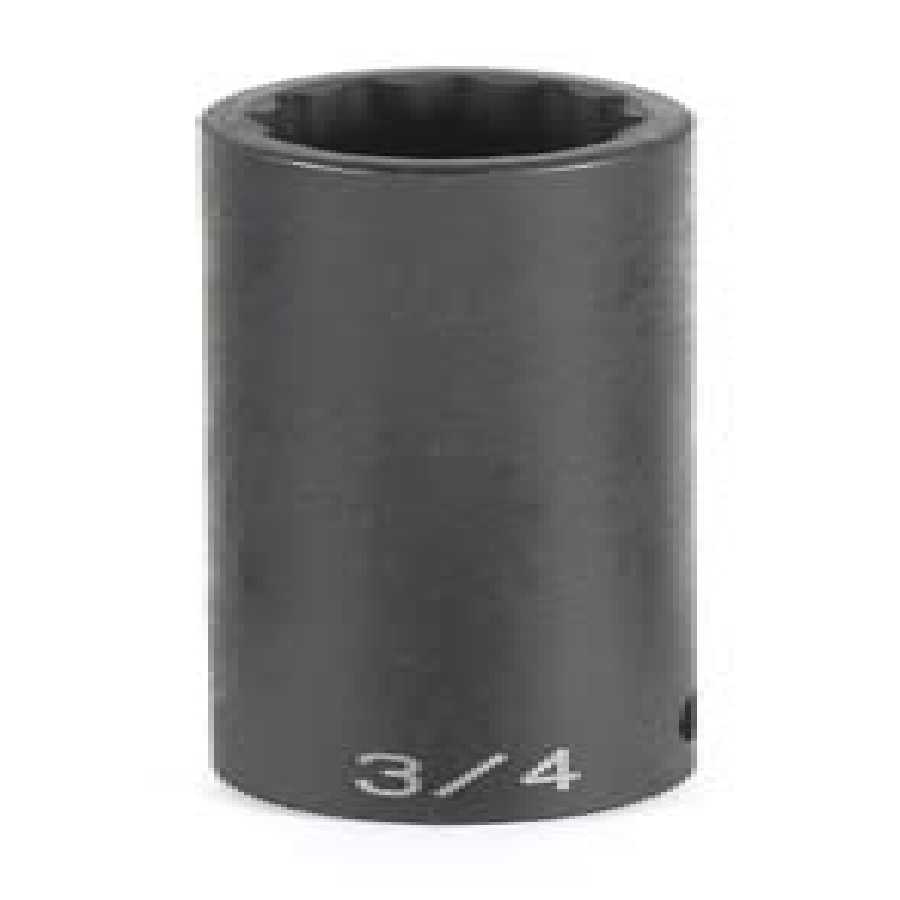 1/2" Drive x 3/4" Deep - 12 Point Impact Socket