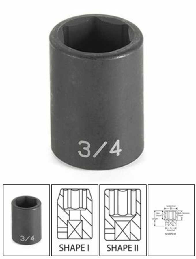 1/2" Drive x 8mm Standard Impact Socket