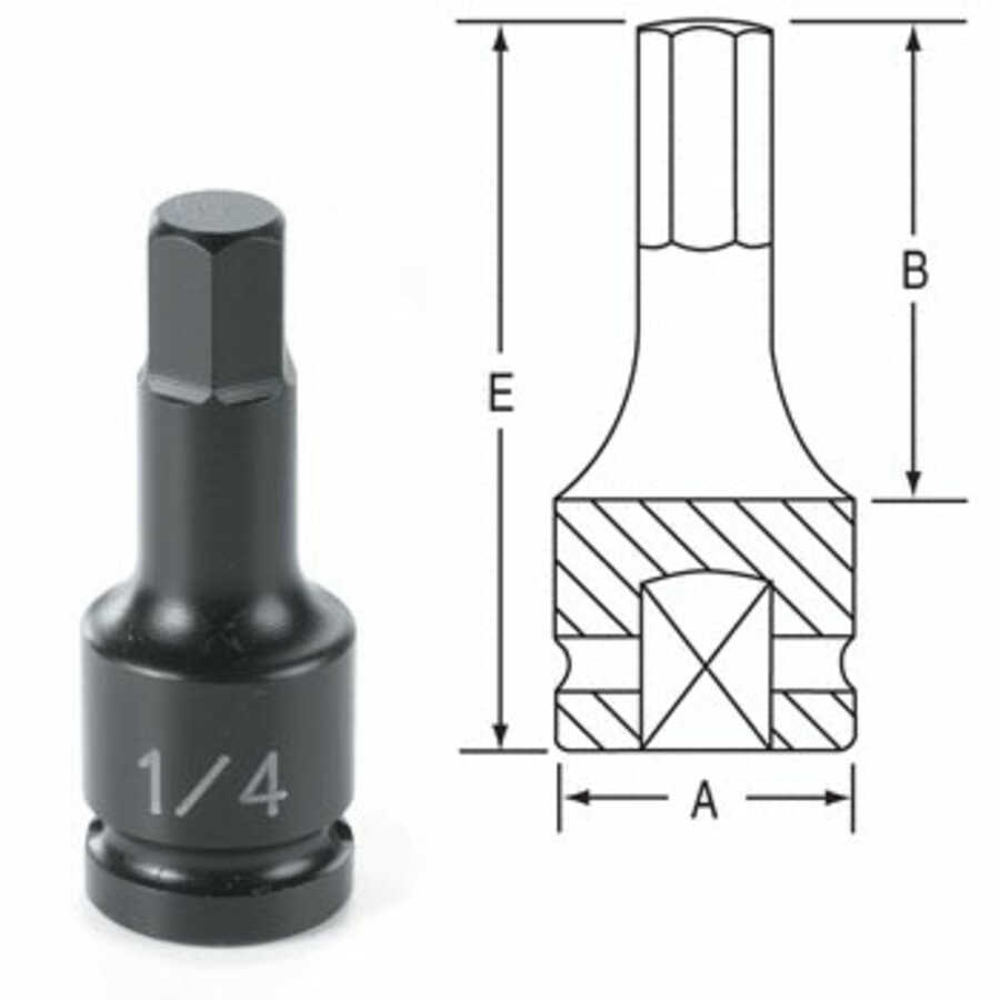 1/4 Drive Hex Bit Impact Socket Drivers