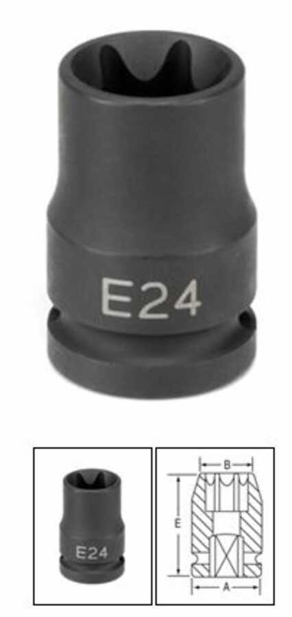 1/2" Drive x E11 External Star Impact Socket