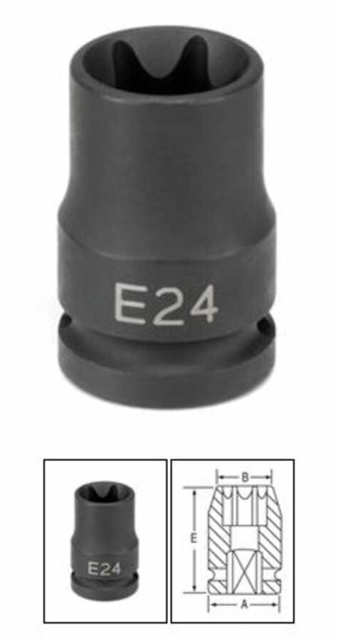 1/2" Drive x E16 External Star Impact Socket