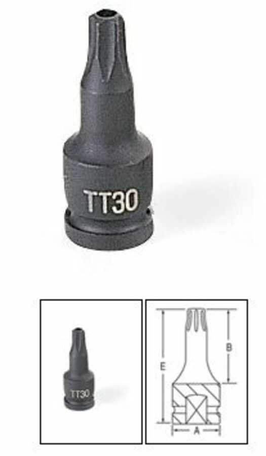 1/4" Drive x TT10 Tamper Proof Star Driver