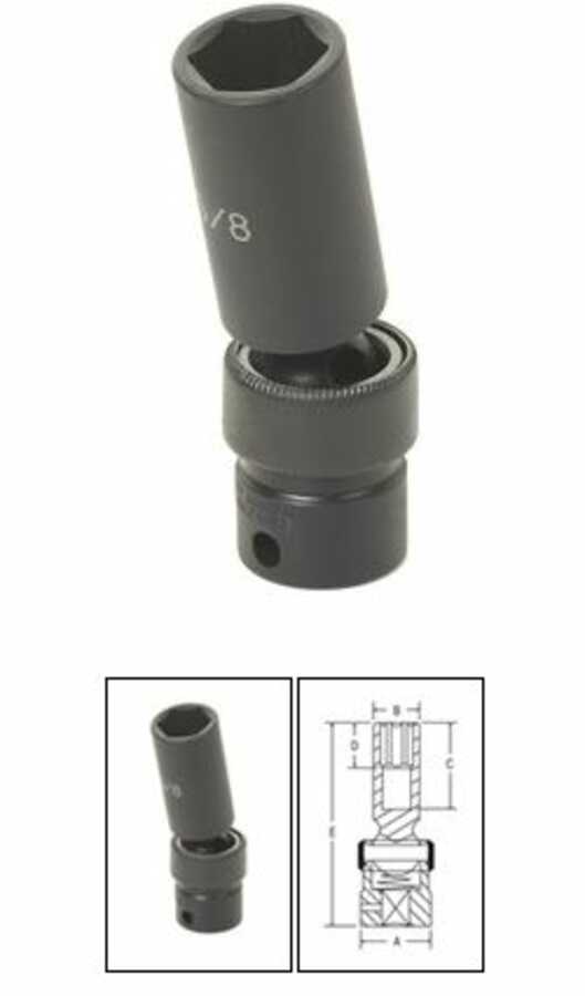 3/8 Inch Deep Universal Impact Socket 11/16 Inch