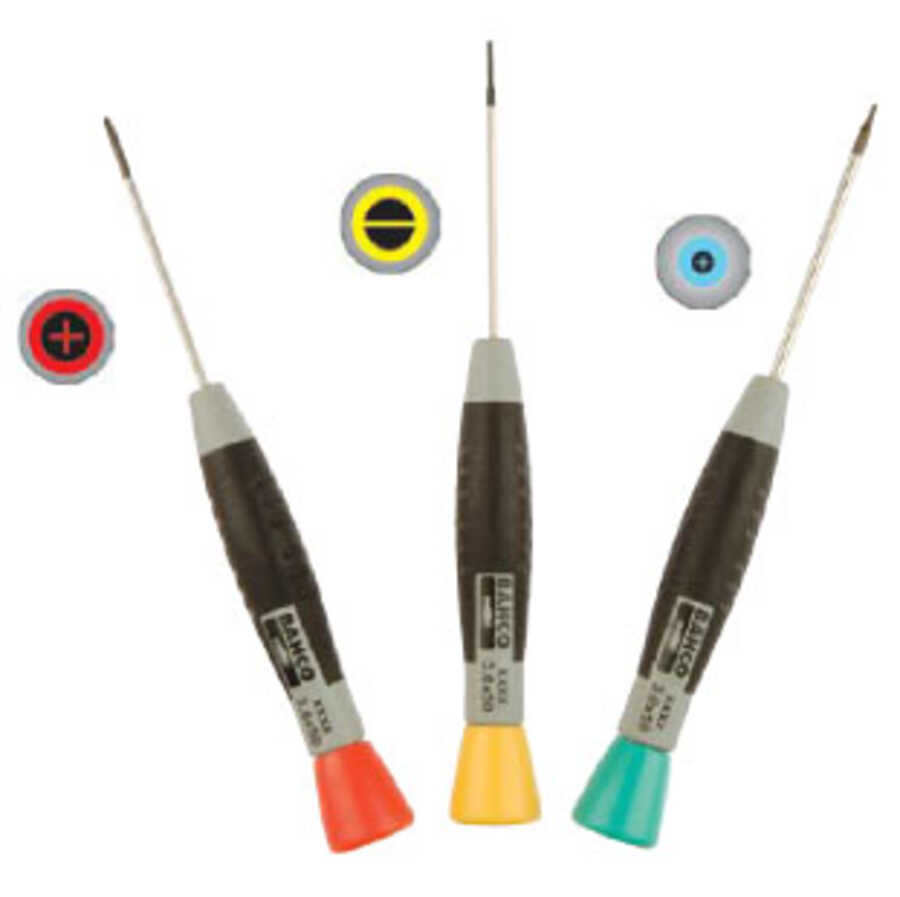 7 Piece Precision Screwdriver Set (2 Phillips / 3 Slotted / 2 To