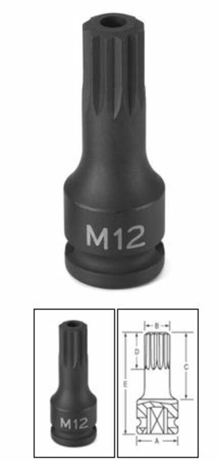 3/8 Inch M10 Tamper Proof Triple Square Driver