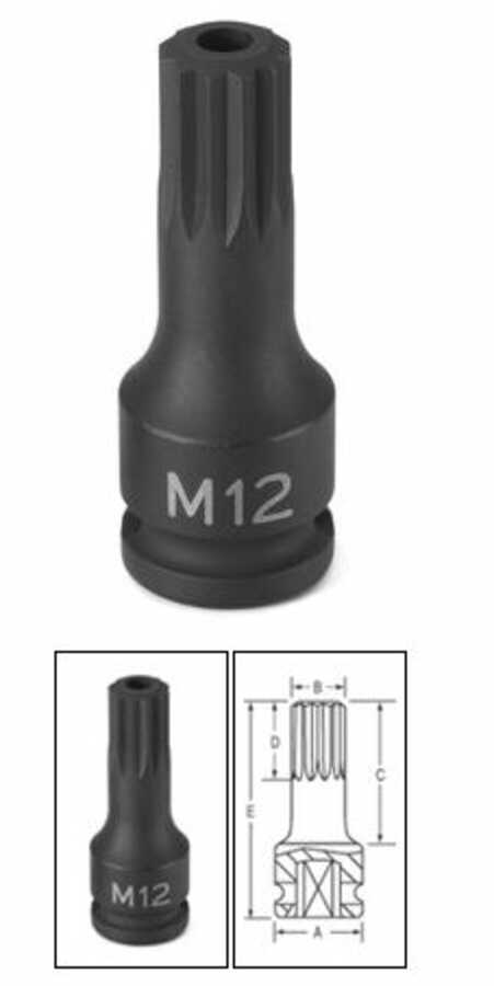 3/8 Inch M16 Tamper Proof Triple Square Driver