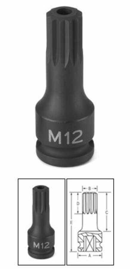 3/8 Inch M8 Tamper Proof Triple Square Driver