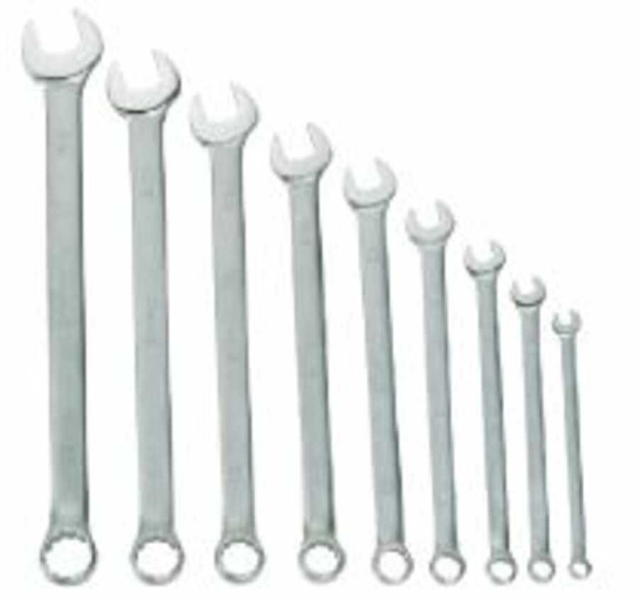 9 Piece Combination Wrench Set, 12 Point, SAE, in Vinyl Pouch (1