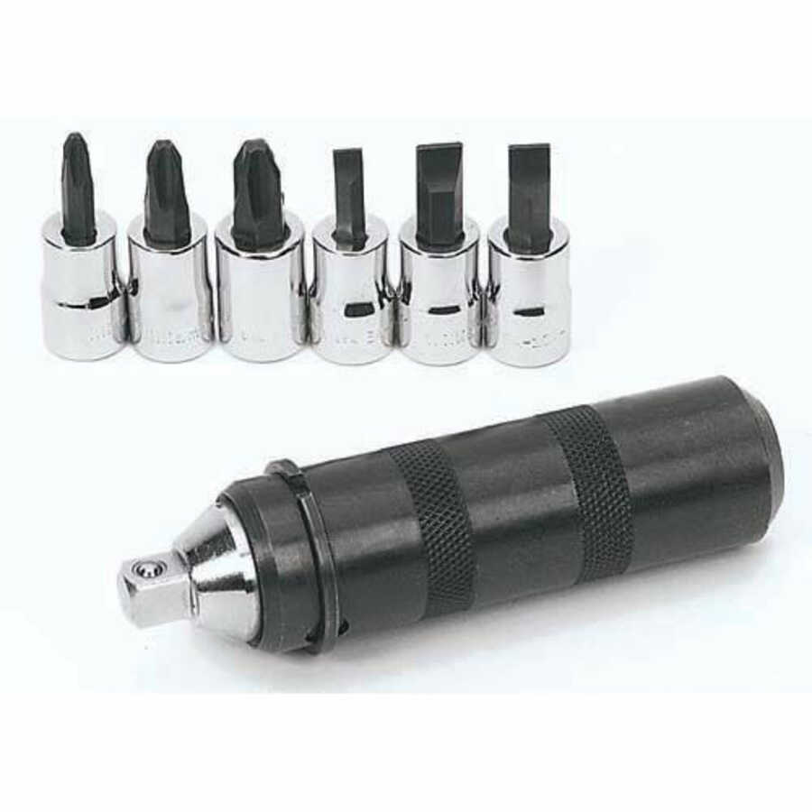 7 pc 3/8" Drive Impact Driver Set Packed Keep Safe Foam