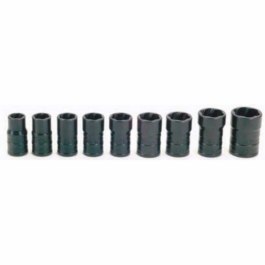 9 pc 3/8" Drive -Point SAE & Metric TURBOSOCKET® Salvage/Damaged