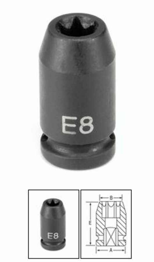 1/4" Drive x E6 External Star Impact Socket