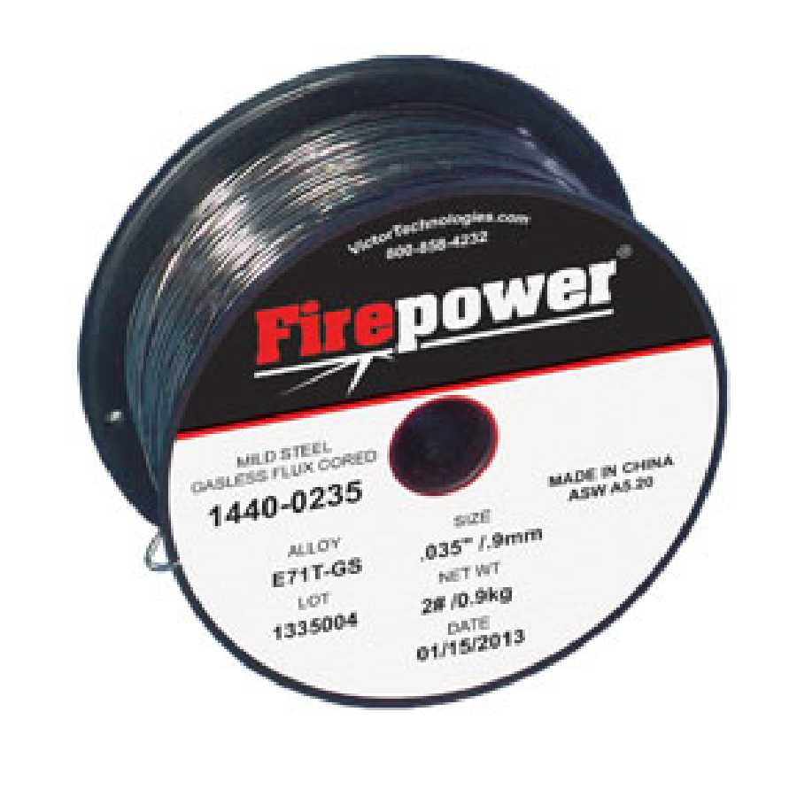 E71T-GS Mig Wire Flux Cored 2lb Spool (.030")