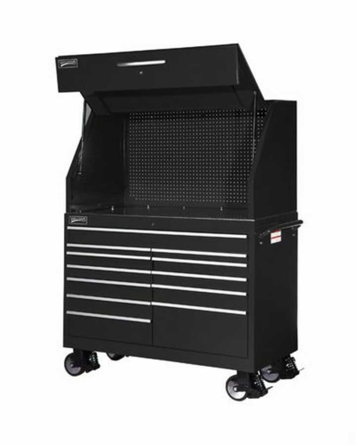 Heavy Industrial 54" Roll Cabinet, Black