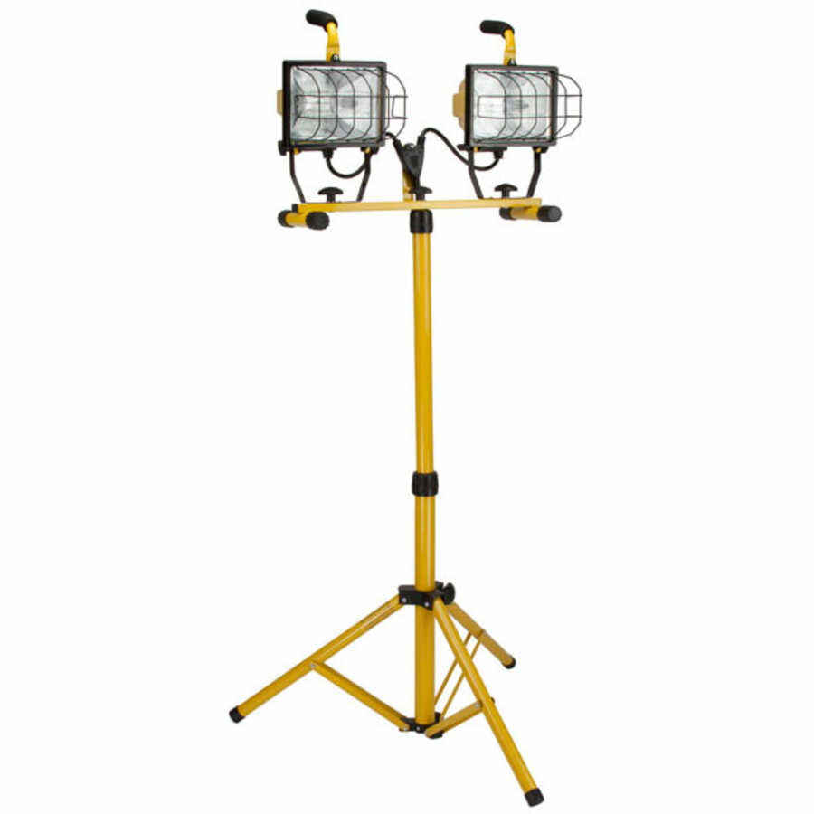 Standard 1000 Watt Twin Head Convertible Tripod Tower Halogen Wo