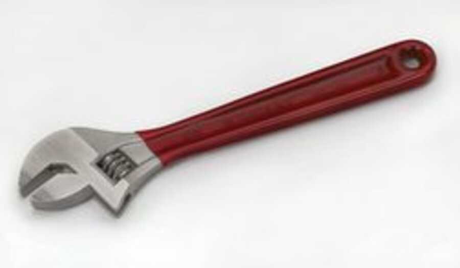 Adjustable Wrench 8" Chrome Gripped