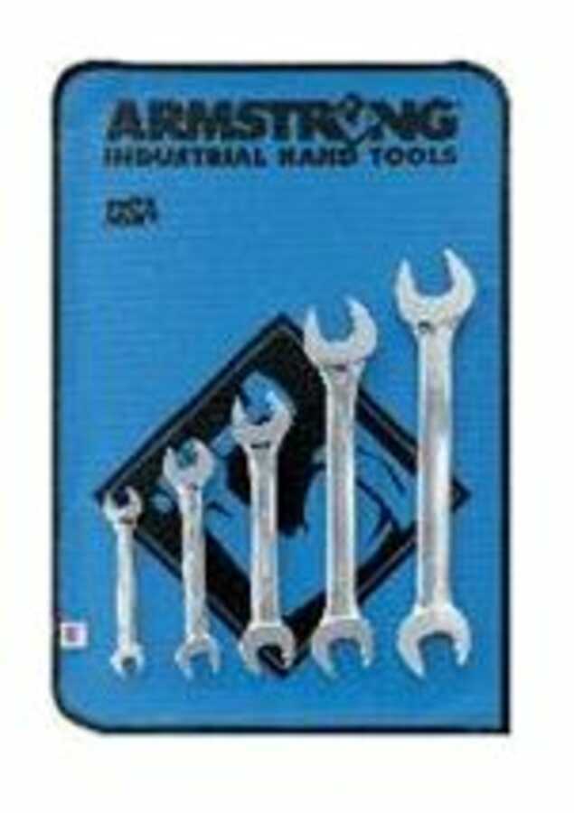 Full Polish Open End Wrench Set 5 Pc | Armstrong | 26-273