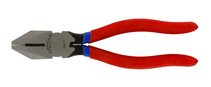 7 1/4" Side Cutting Solid Joint Pliers, Cushion Grip, Carded