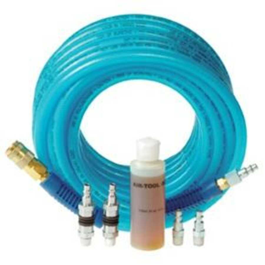 3/8" x 50' Poly Air Hose Compressor Kit