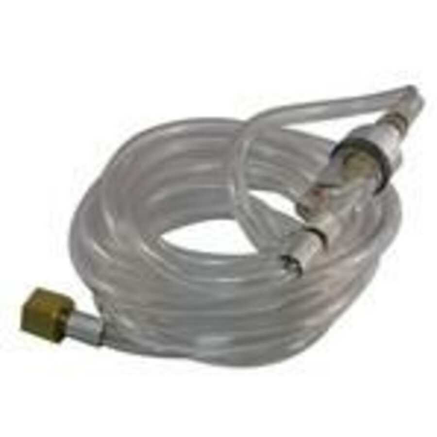 10' Clear Hose w/ Transparent Inline Drainable