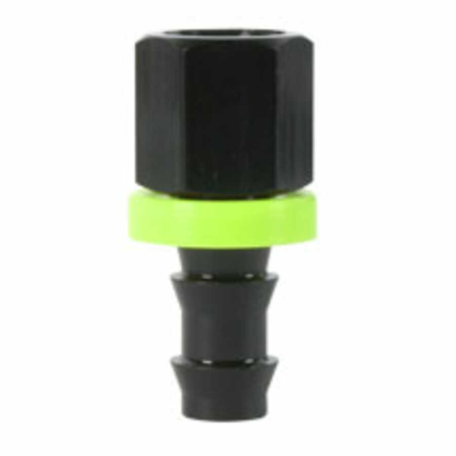 Push Lock Hose Barb Fitting 3/8 x 3/8 Inch FNPT Black Bulk