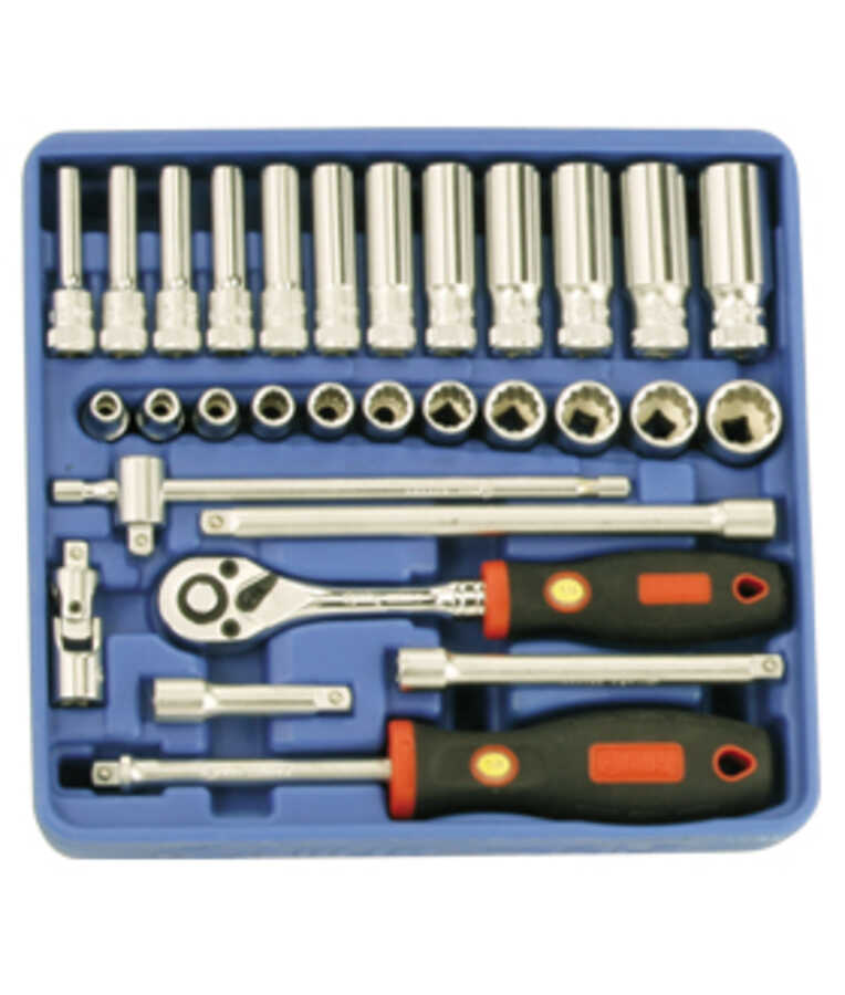 30PC 1/4" Dr. Metric Hand Socket Set