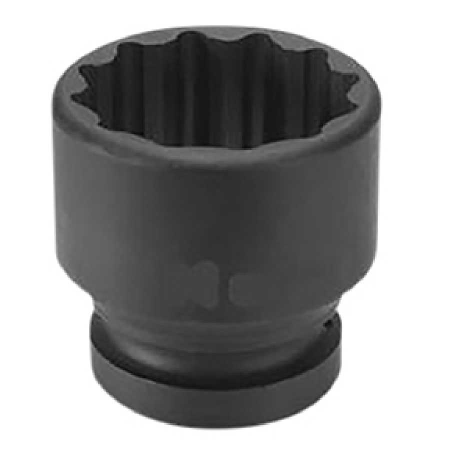 1" Drive x 38mm Standard - 12 Point Impact Socket