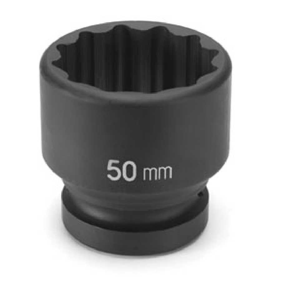 1" Drive x 70mm Standard - 12 Point Impact Socket