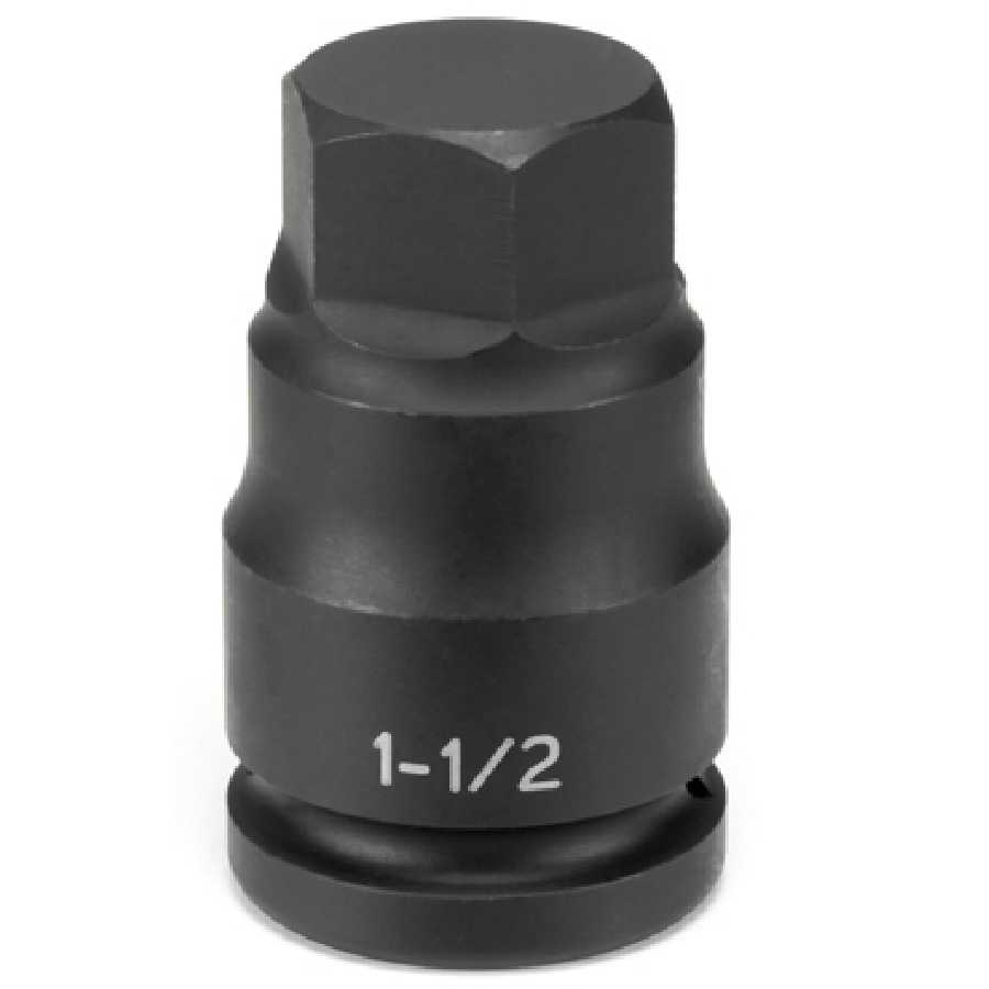 1-1/2" Drive x 1-1/4" Hex Driver Fractional SAE Impact Socket