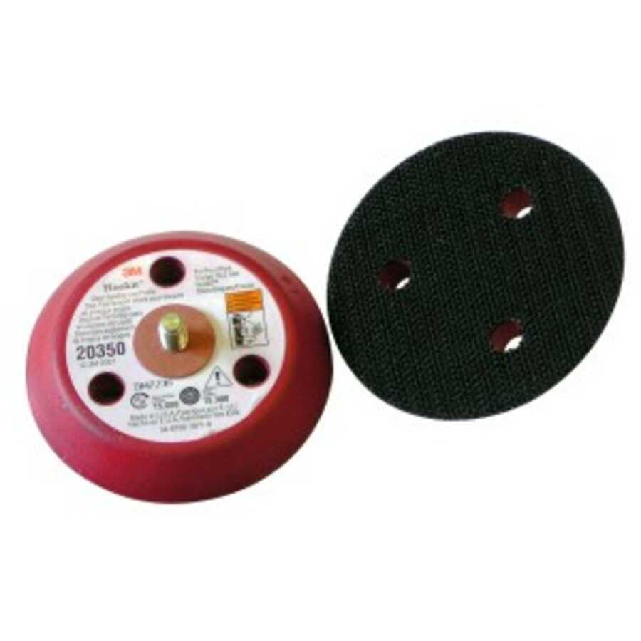 Hookit Clean Sanding Low Profile Disc Pad, 3" x 1/2" x 1/4-20 Ex