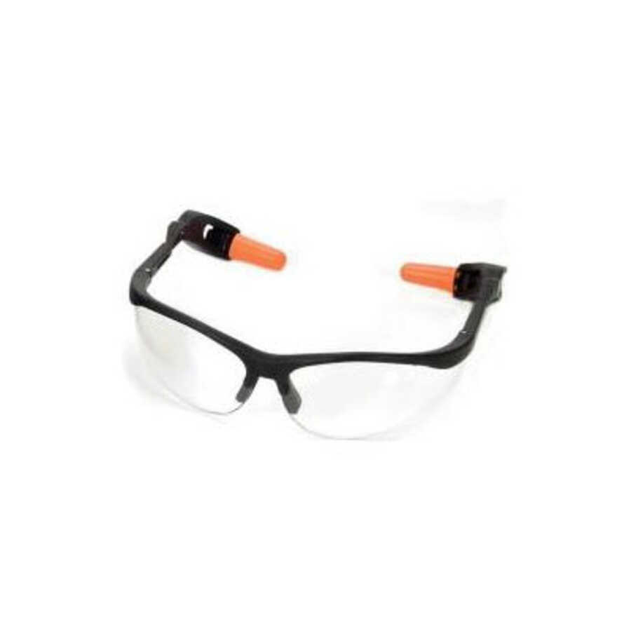 Clear Lens Safety Glasses w/ Ear Plug