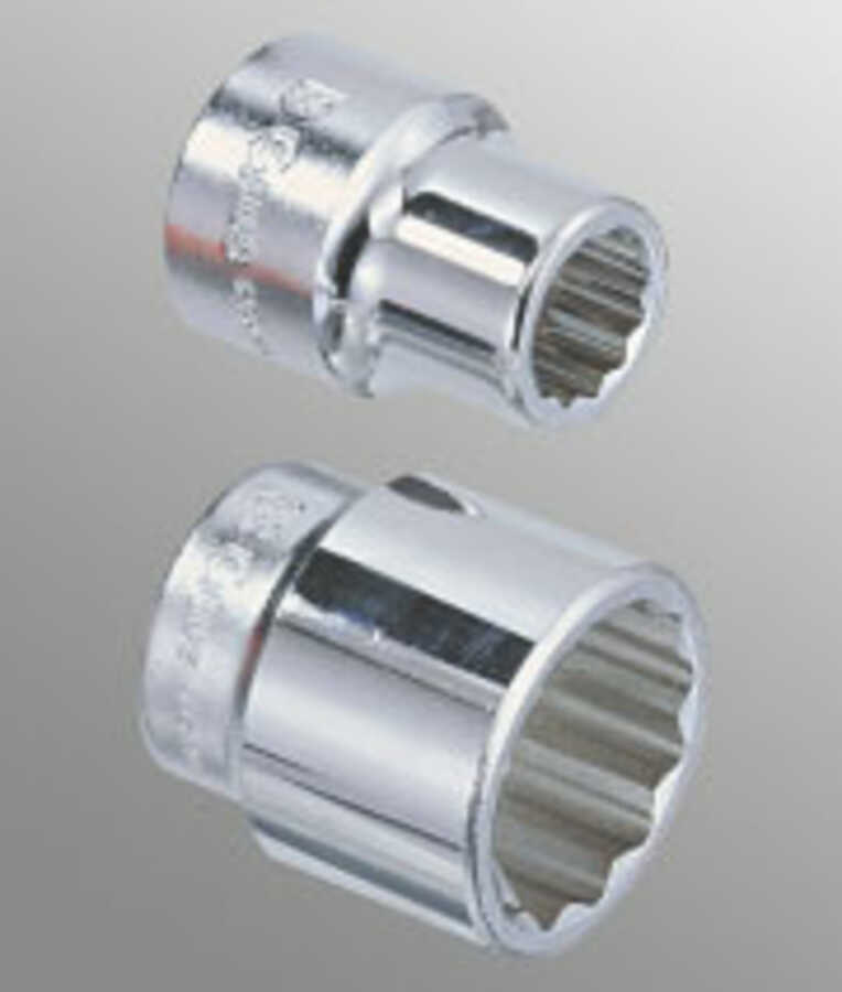 1" Drive 12 Point Metric Chrome Hand Socket 40mm