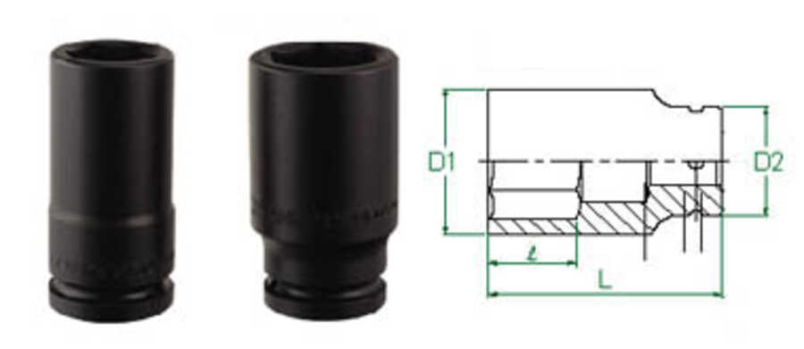 3/4" Drive Impact 42mm Socket Metric 6 Point