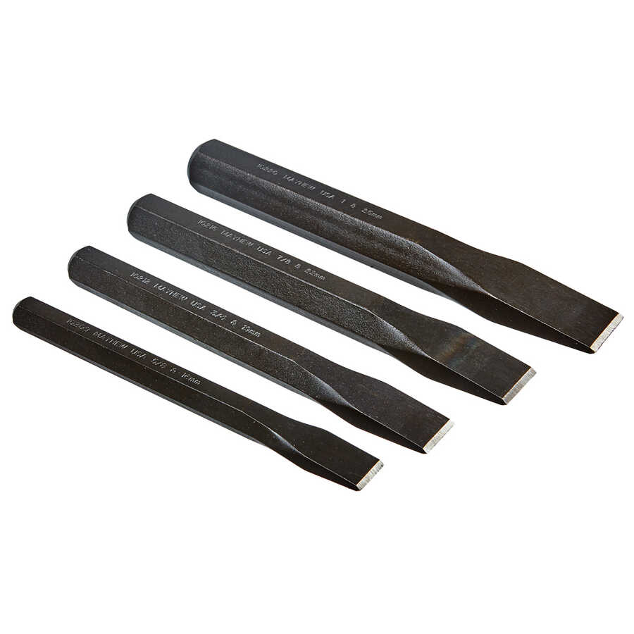 4 PC PRO CHISEL SET