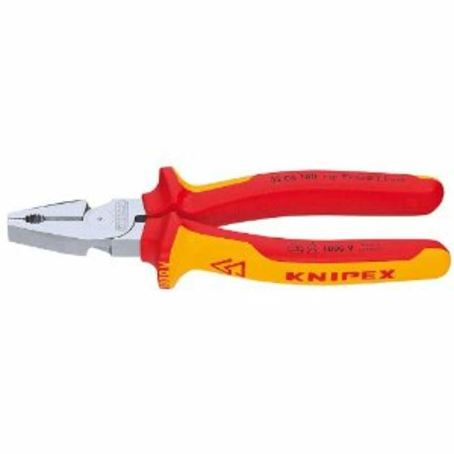 High Leverage Combination Pliers, 1000 Volt Rated, 9"