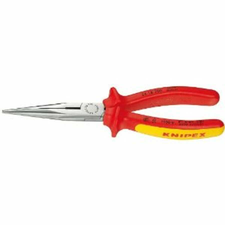 8" Long Nose Pliers with Cutter, 1000 Volt Rated
