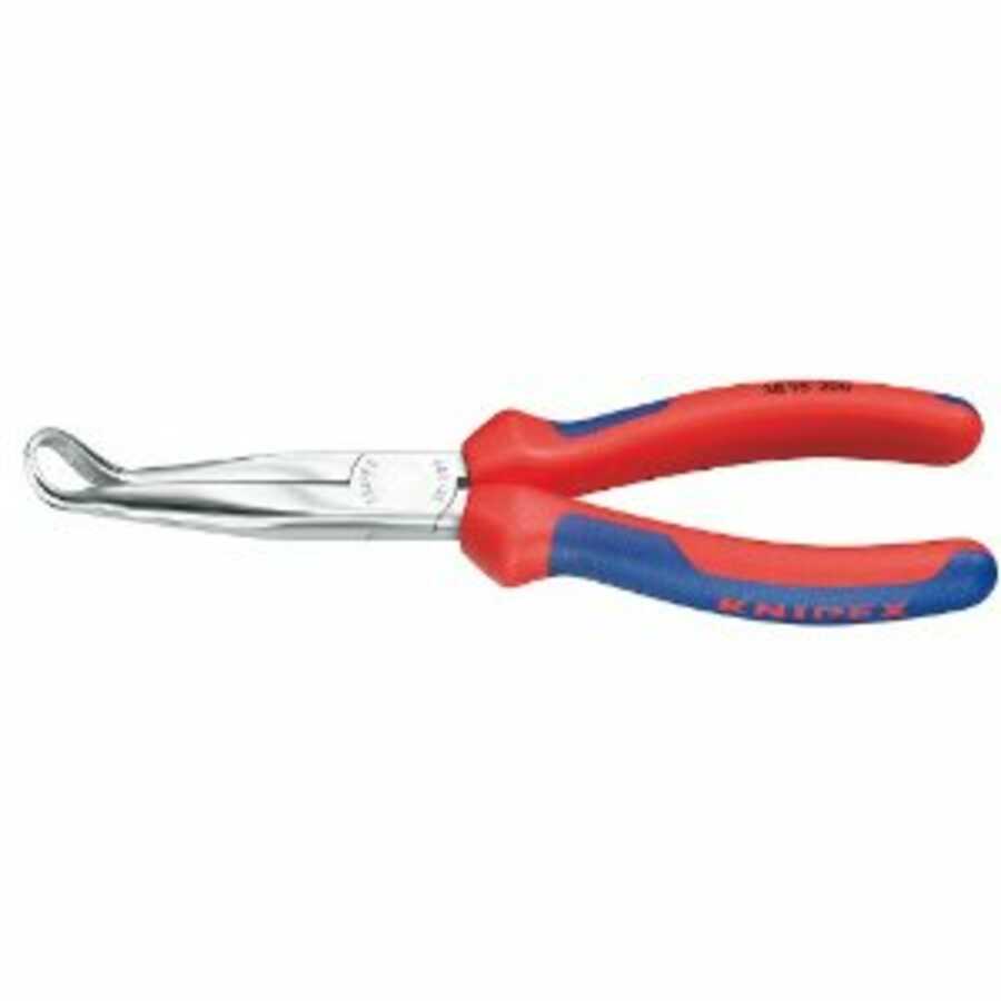 8" Long Nose Pliers without Cutter, Grabber with Comfort Grip