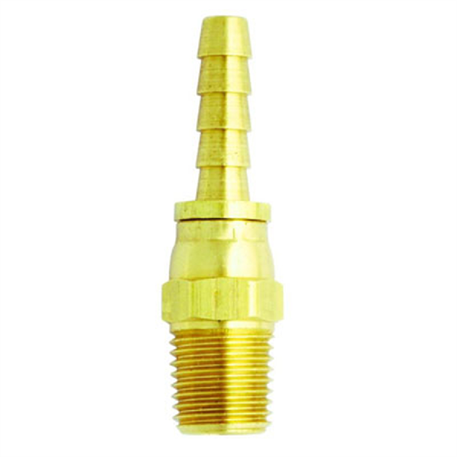 1/4" NPT Thread Brass Male Full Swivel Hose Fitting 1/4" Hose ID