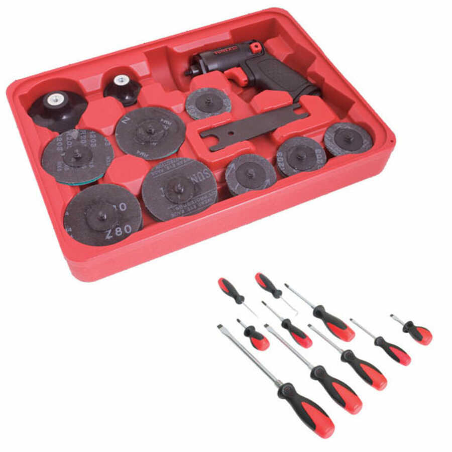 Mini Surface Prep Kit w Free Professional Screwdriver & Mini Pic