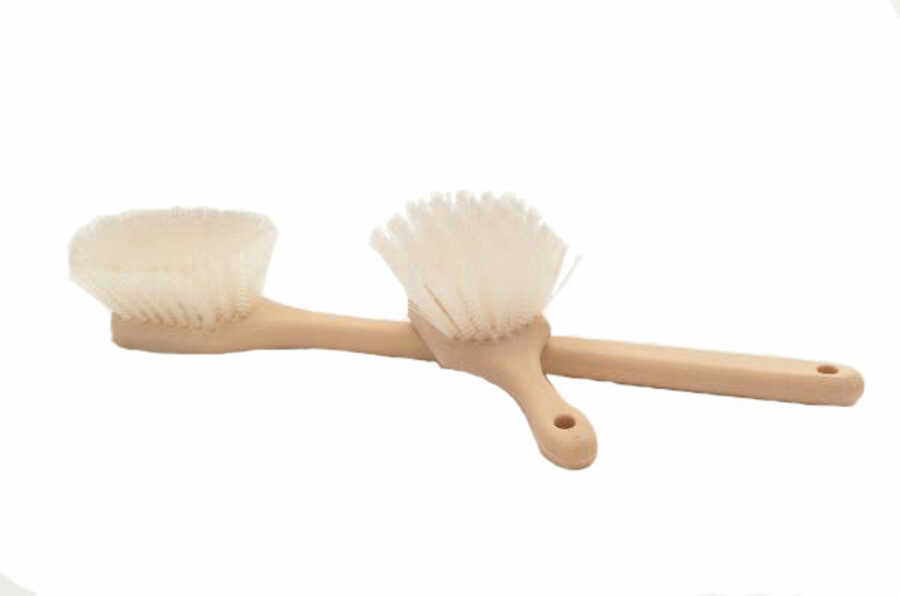 8" Clear Nylon Bristles