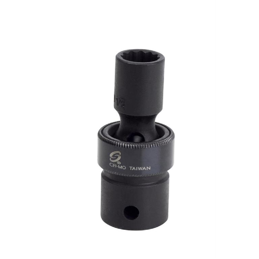 1/2 Inch Drive 12 Pt Swivel Universal Impact Socket 3/8 Inch