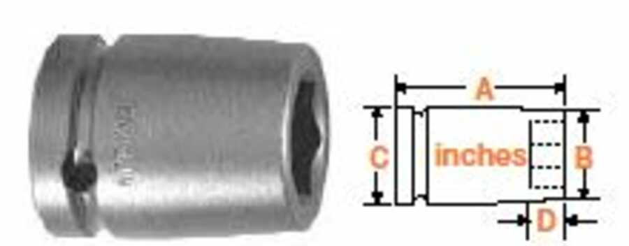 3/4" Square Drive Socket, SAE 5/8" Hex Opening