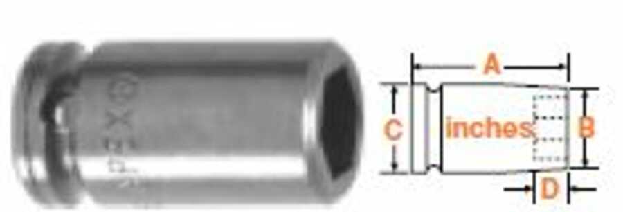 3/8" Square Drive Socket For SAE Sheet Metal Screws 5/16" Hex Op