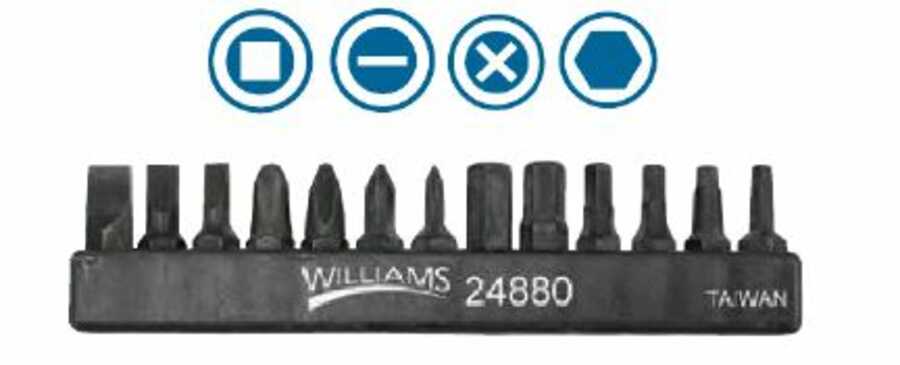 1/4" Drive Insert Bit Set 13 Piece