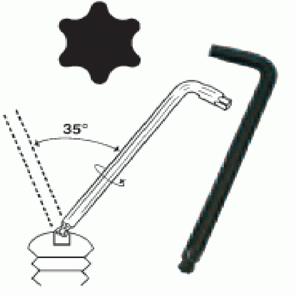 T45 Ball Torx Wrench