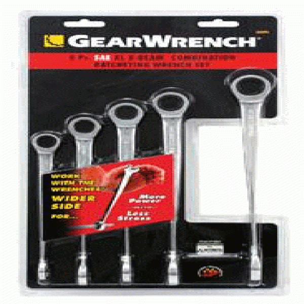 5 Piece GearWrench Ratcheting Wrench XL X-Beam SAE Set