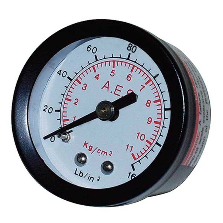 Air Pressure Gauge 2" Dial, 1/4" Back Connection
