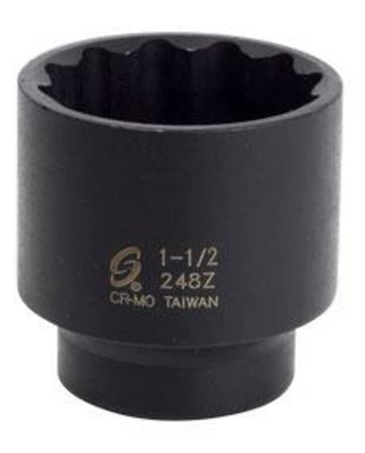 3/8\" Drive 12 Point 1\" SAE Impact Socket