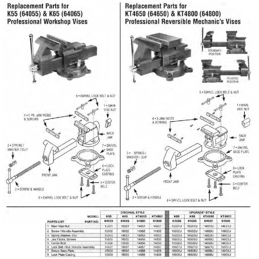 SCREW AND HANDLE ASSY F 46501/4800 VISE