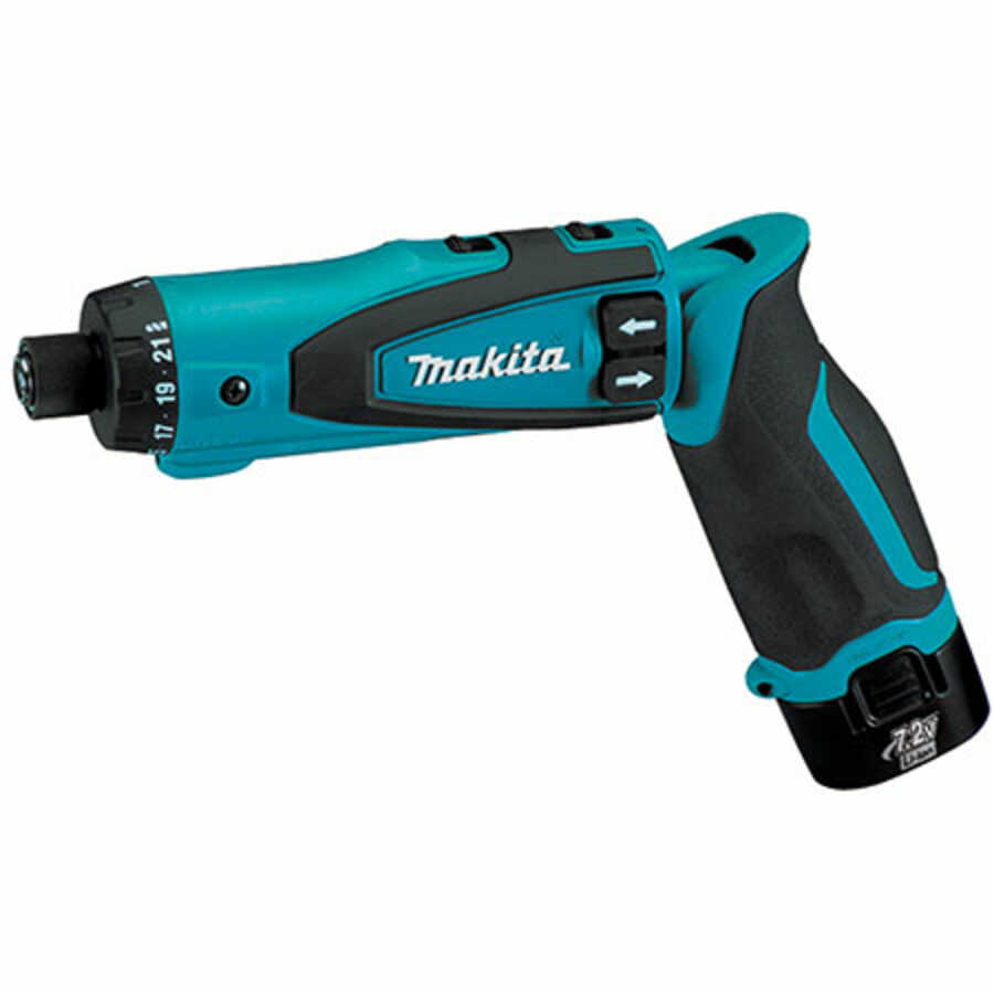 7.2V Lithium-Ion Cordless 1/4" Hex Driver-Drill Kit with Auto-St