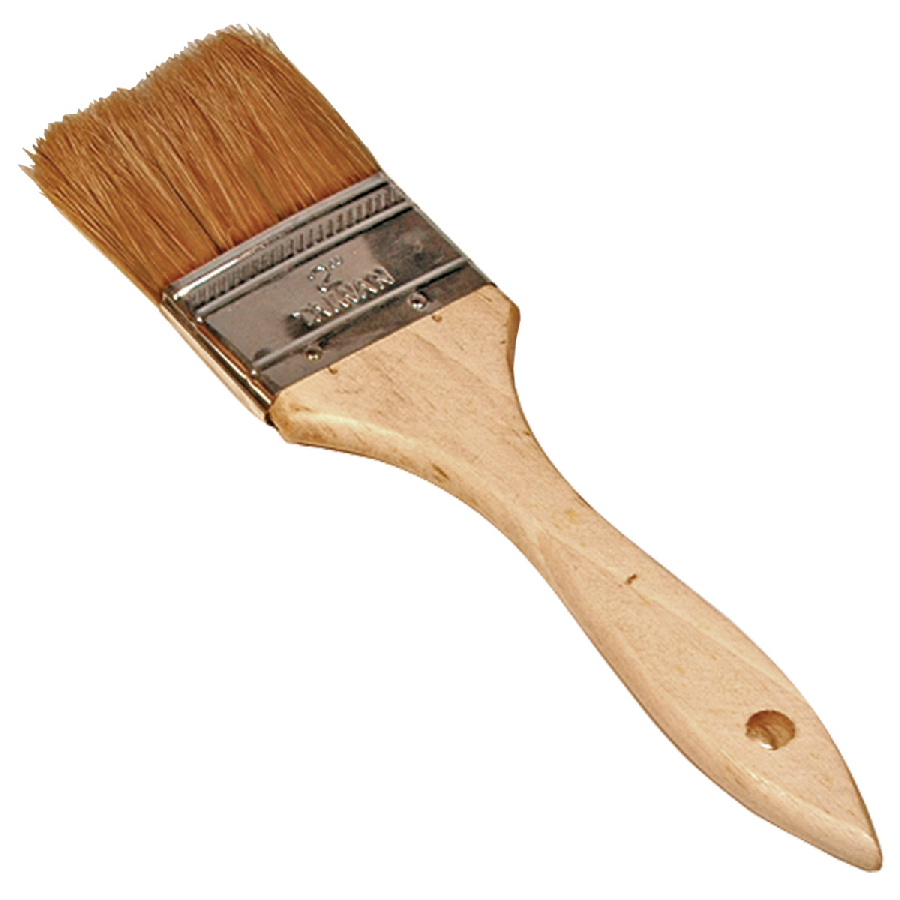 BRUSH UTILITY 2IN. NATURAL BRISTLES WOOD HANDLE